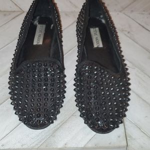 Steve Madden S. 7 M  Black Leather Studded